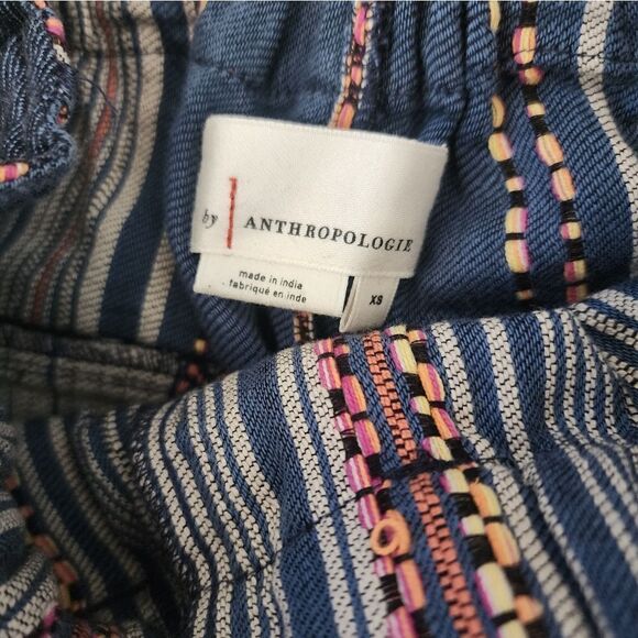 Anthropologie cotton side pockets coastal summer shorts - Picture 3 of 10